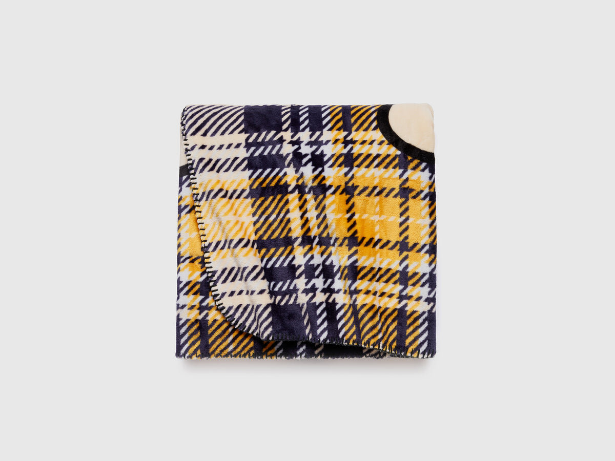 Coperta tartan con mascotte