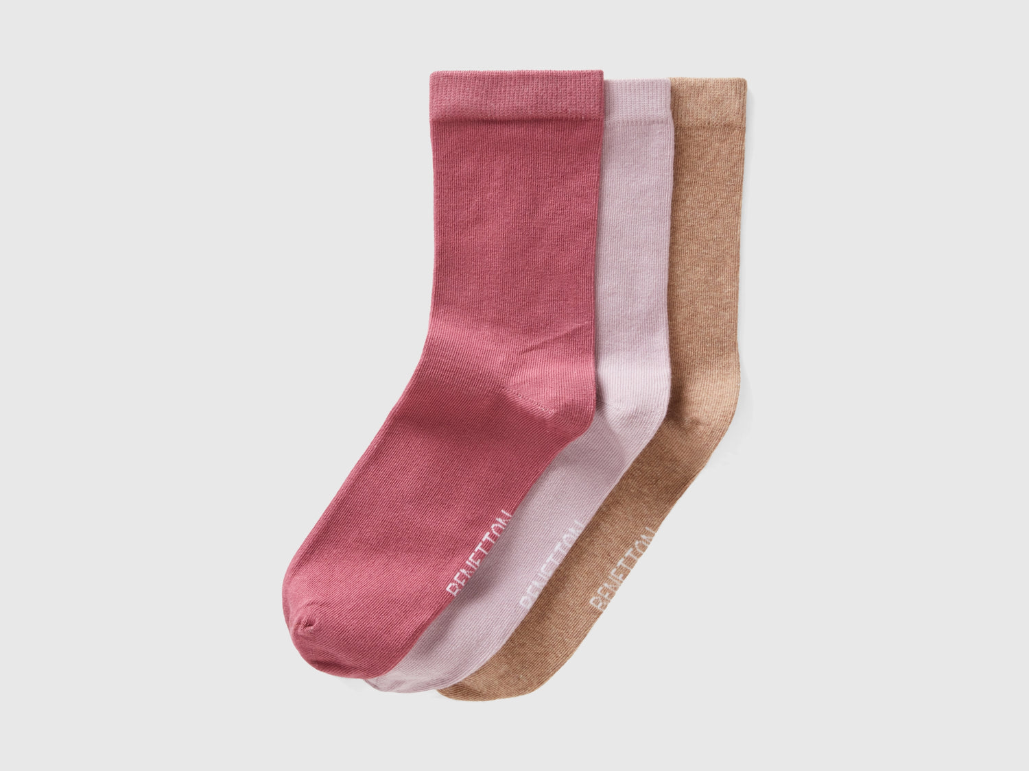 Conjunto de calcetines largos en mezcla de algodón orgánico elástico. da uomo multi-color | Benetton Outlet
