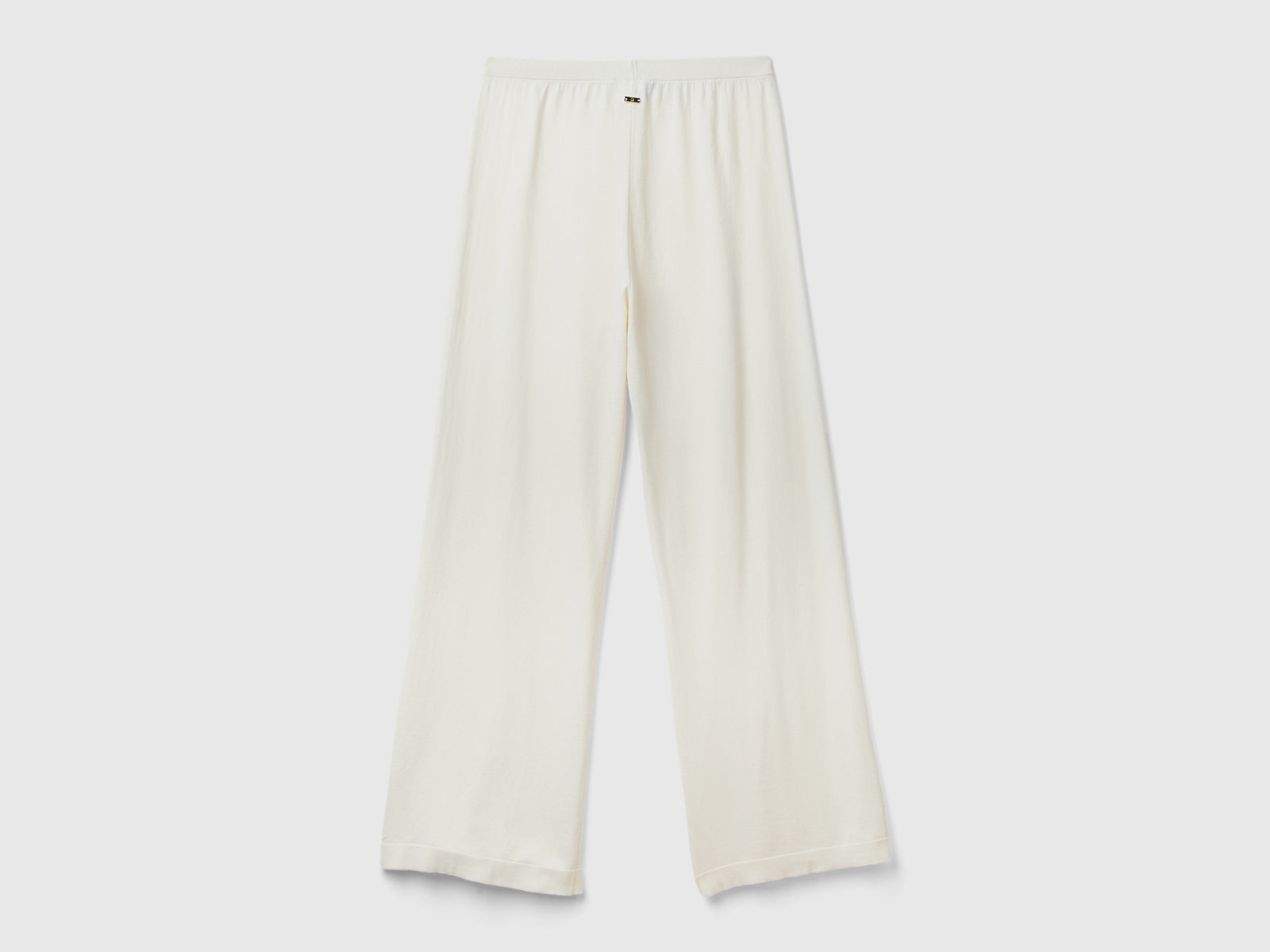 Pantaloni in maglia da donna bianco panna 2 | Benetton Outlet