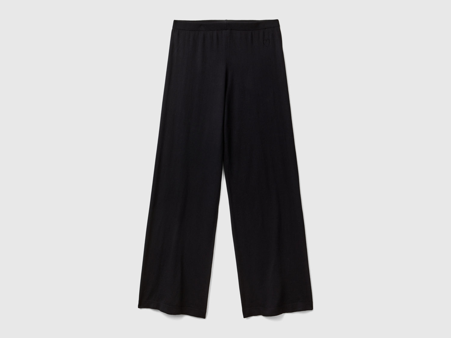 Pantaloni in maglia da donna nero | Benetton Outlet