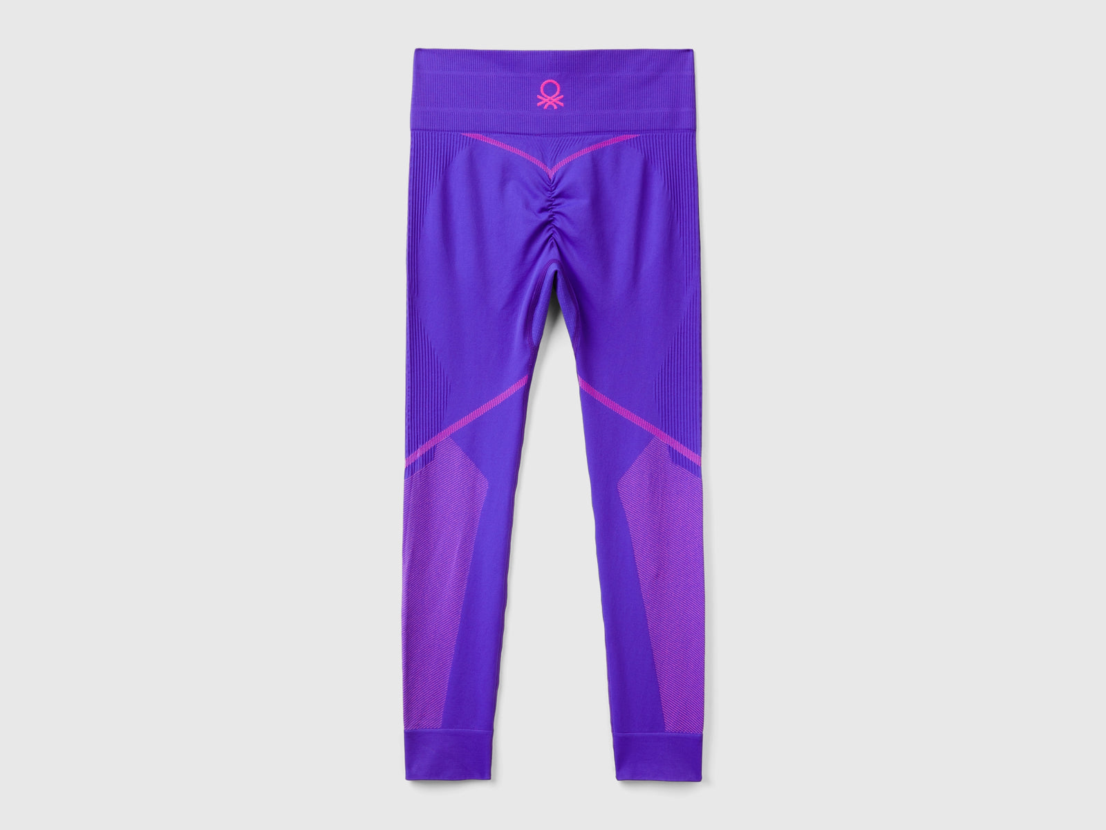 Leggings sportivi senza cuciture da donna viola 2 | Benetton Outlet