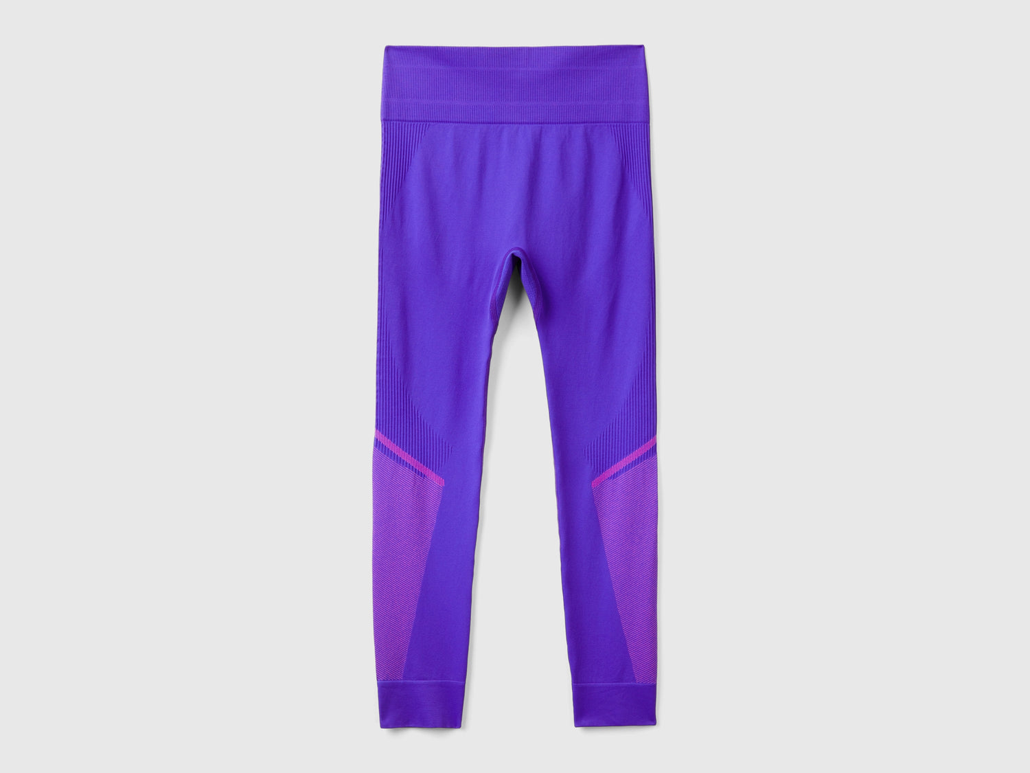 Leggings sportivi senza cuciture da donna viola | Benetton Outlet