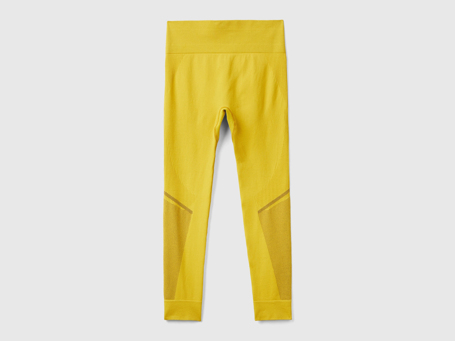 Leggings sportivi senza cuciture da donna giallo | Benetton Outlet