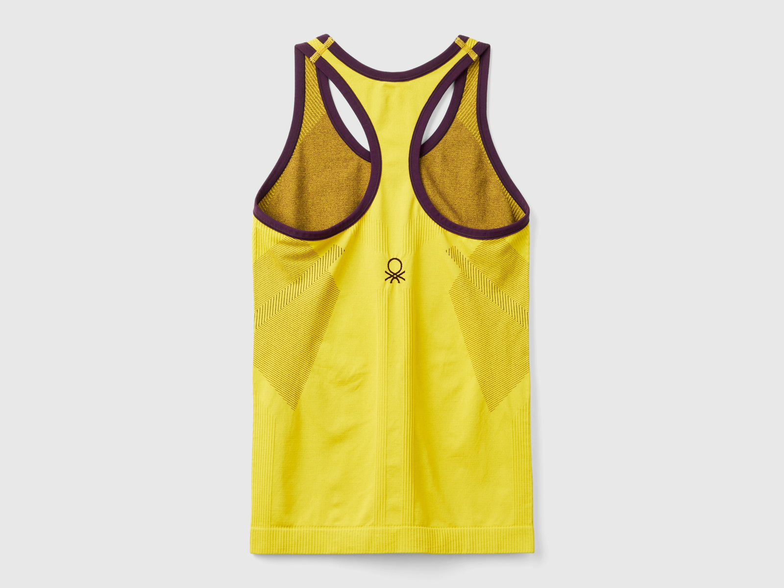 Canotta sportiva senza cuciture da donna giallo 2 | Benetton Outlet