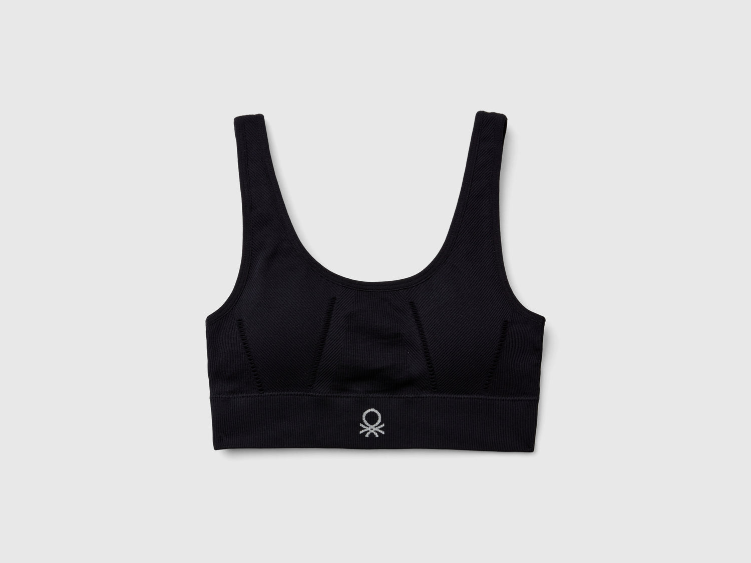 Sujetador de mezcla de nailon reciclado da donna nero | Benetton Outlet