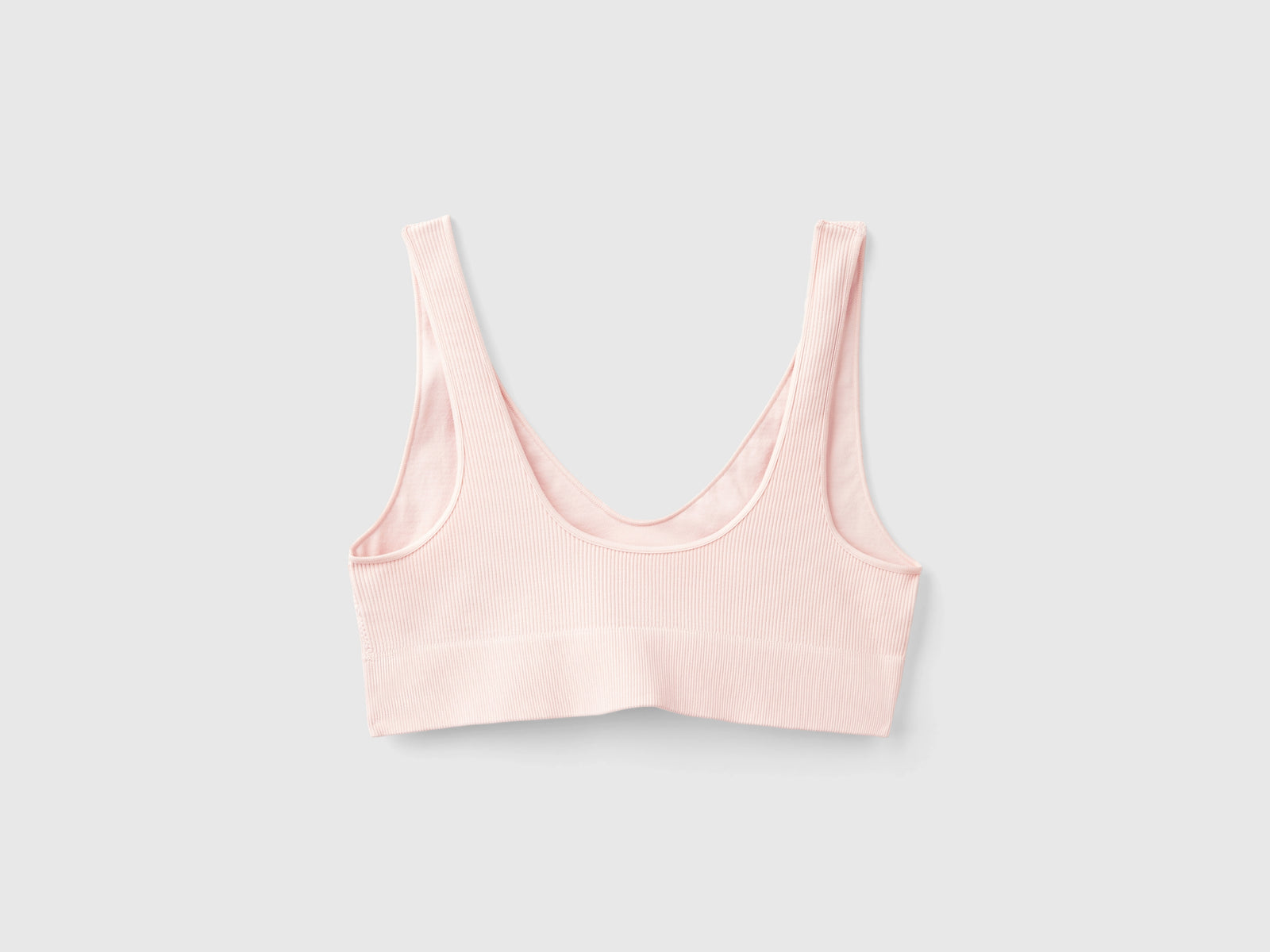 Reggiseno a triangolo in misto nylon riciclato da donna rosa tenue 2 | Benetton Outlet