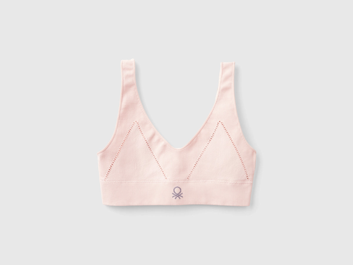 Reggiseno a triangolo in misto nylon riciclato