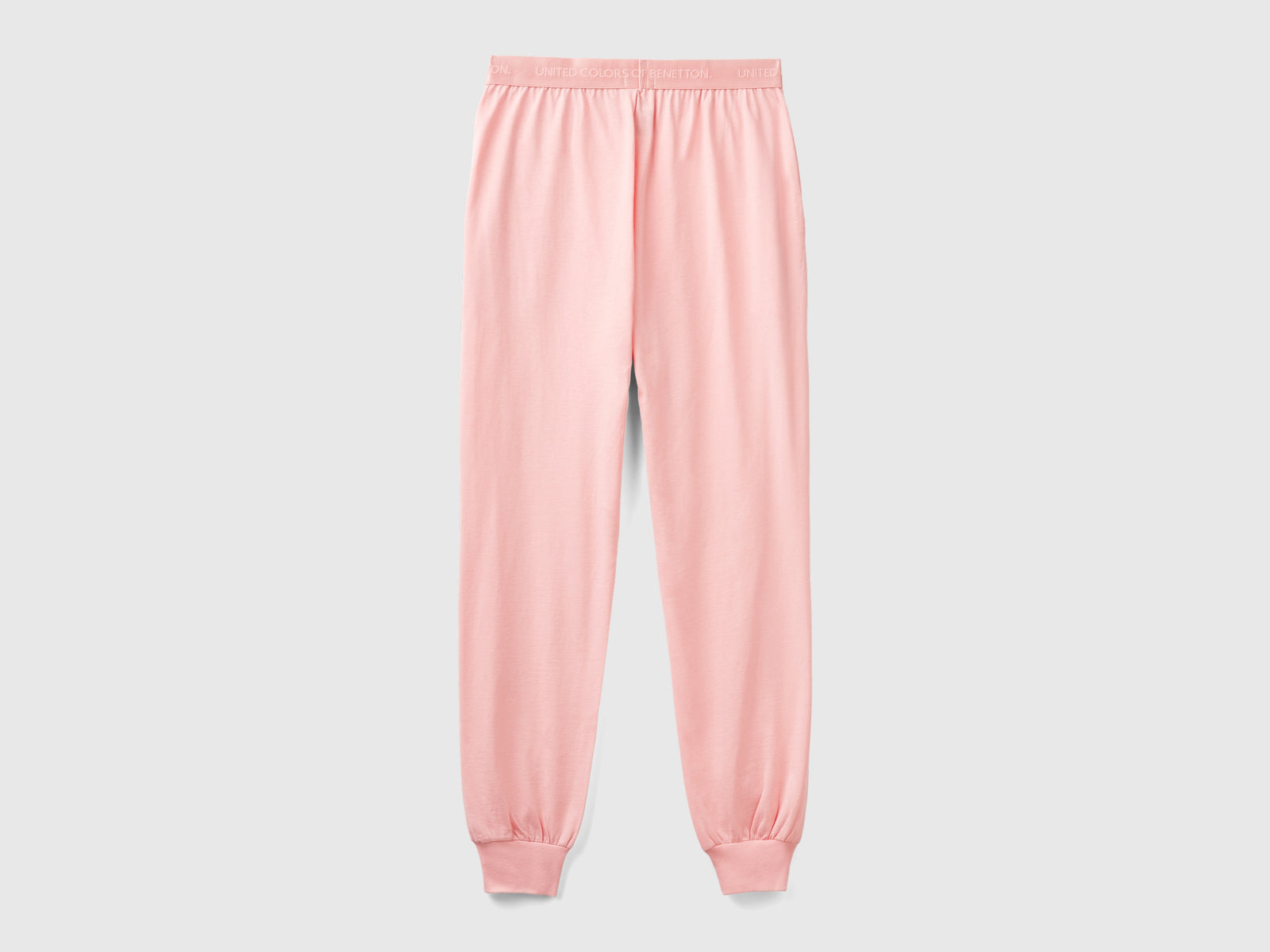 Pantaloni in puro cotone da donna rosa 2 | Benetton Outlet