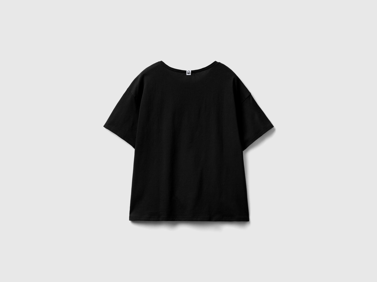 Camiseta de manga corta con logo da donna nero 2 | Benetton Outlet