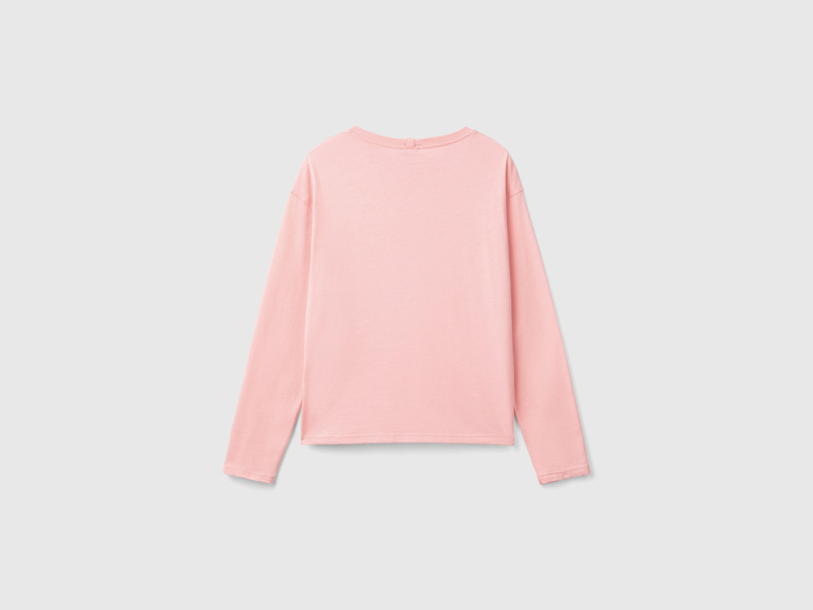 Maglietta con stampa logo da donna rosa 2 | Benetton Outlet