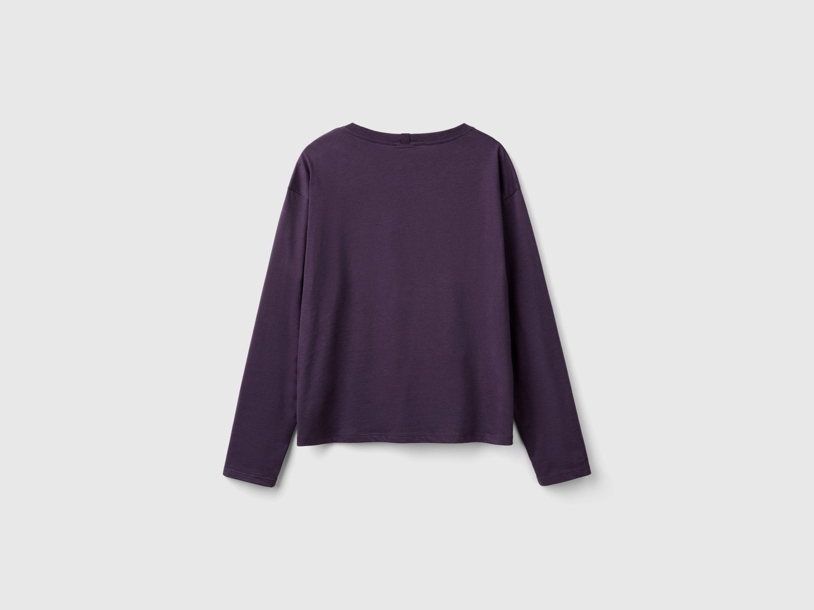 Maglietta con stampa logo da donna malva scuro 2 | Benetton Outlet
