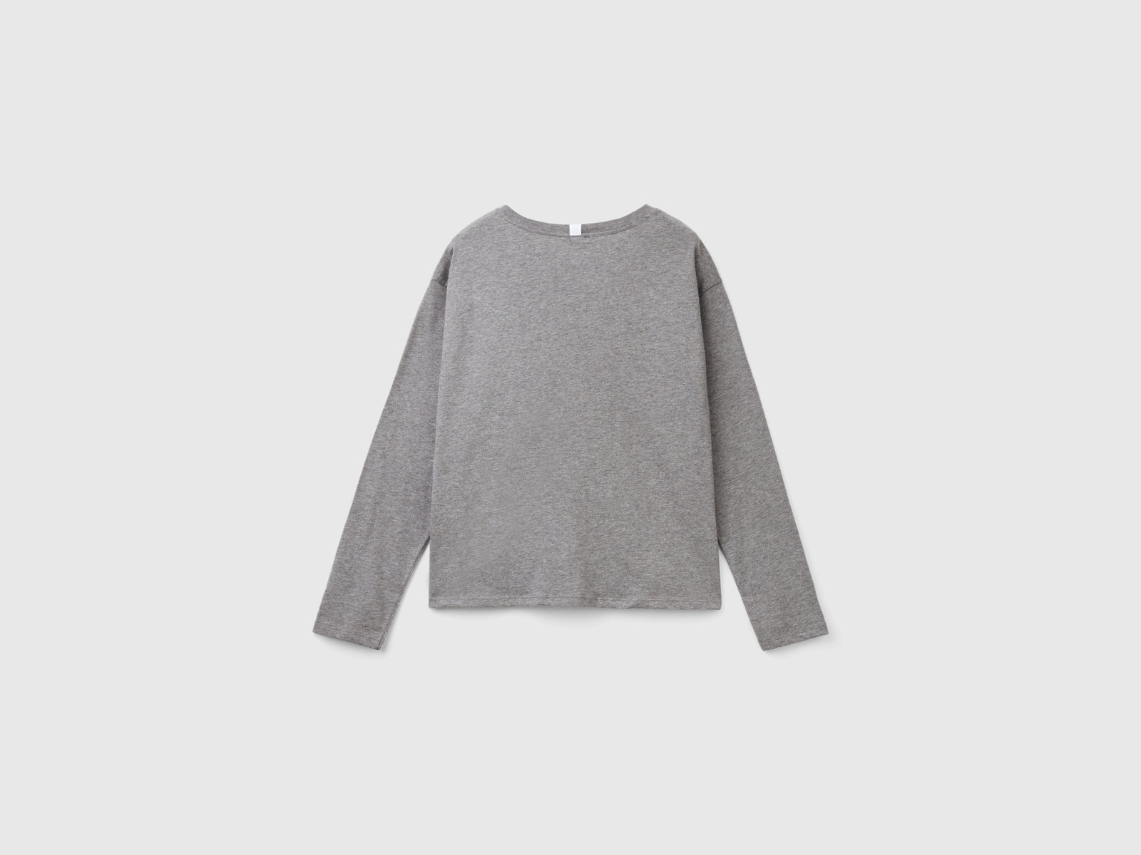 Maglietta con stampa logo da donna grigio scuro 2 | Benetton Outlet
