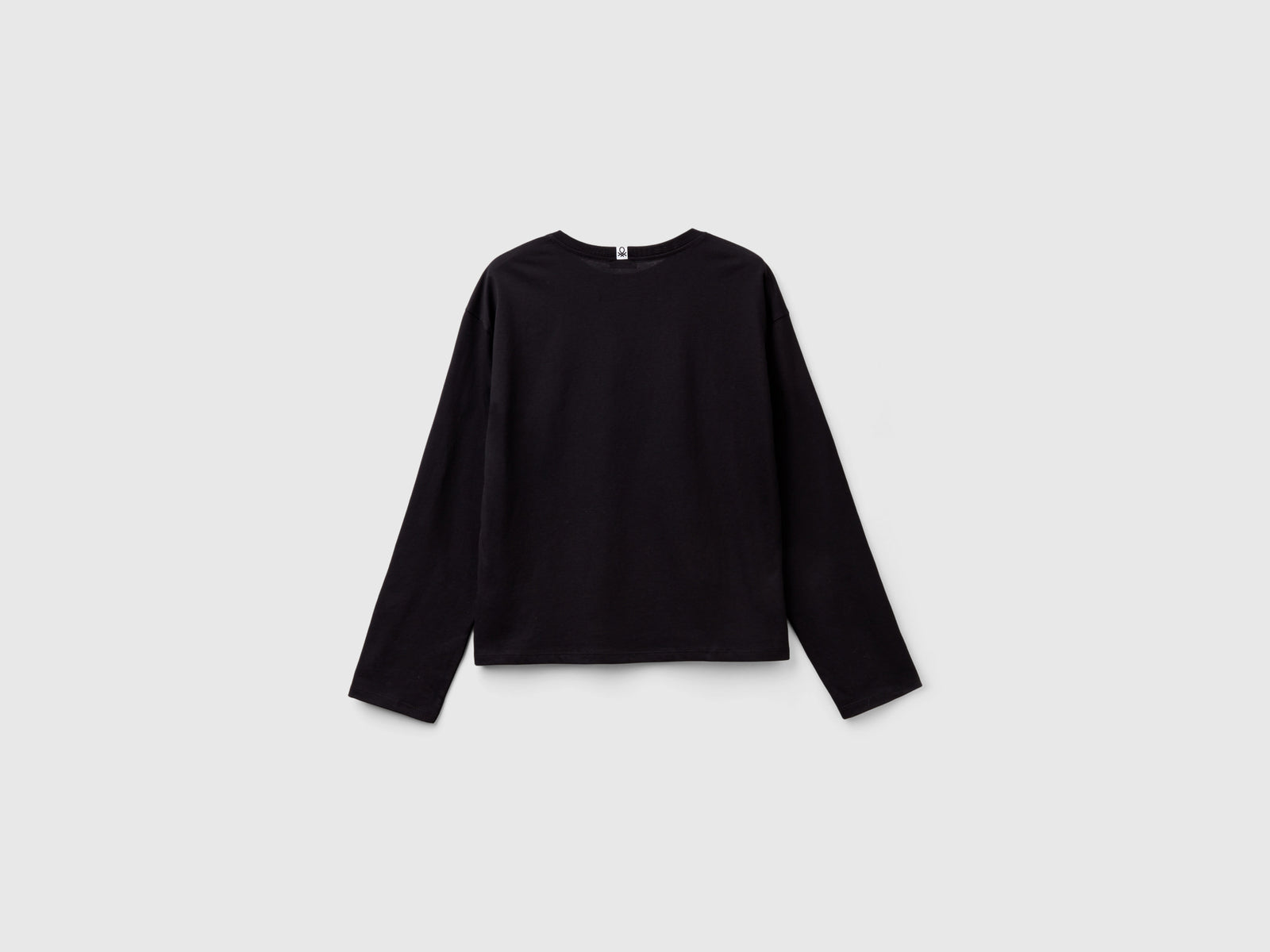 Maglietta con stampa logo da donna nero 2 | Benetton Outlet