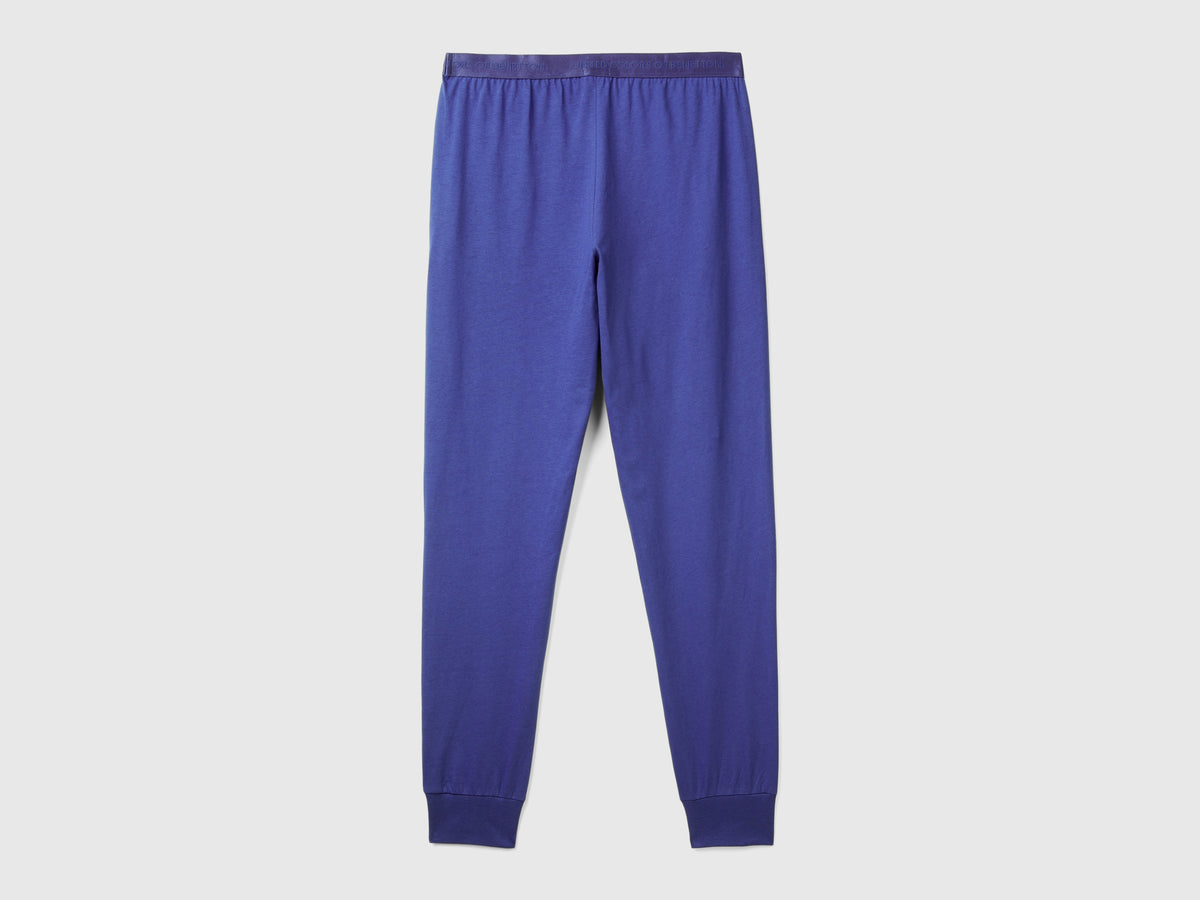Pantaloni con elastico logato