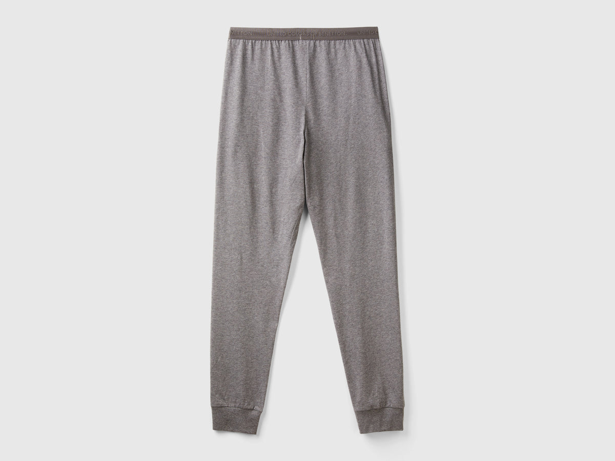 Pantaloni con elastico logato
