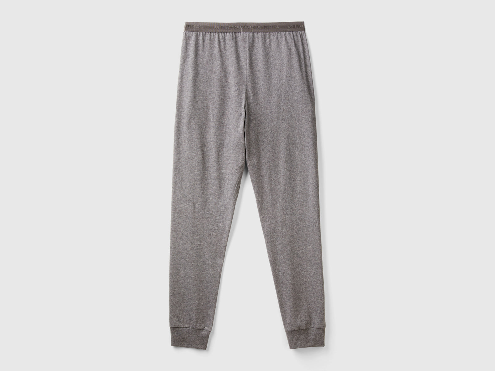 Pantaloni con elastico logato da uomo grigio scuro 2 | Benetton Outlet