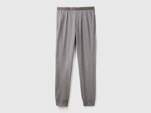 Pantaloni con elastico logato
