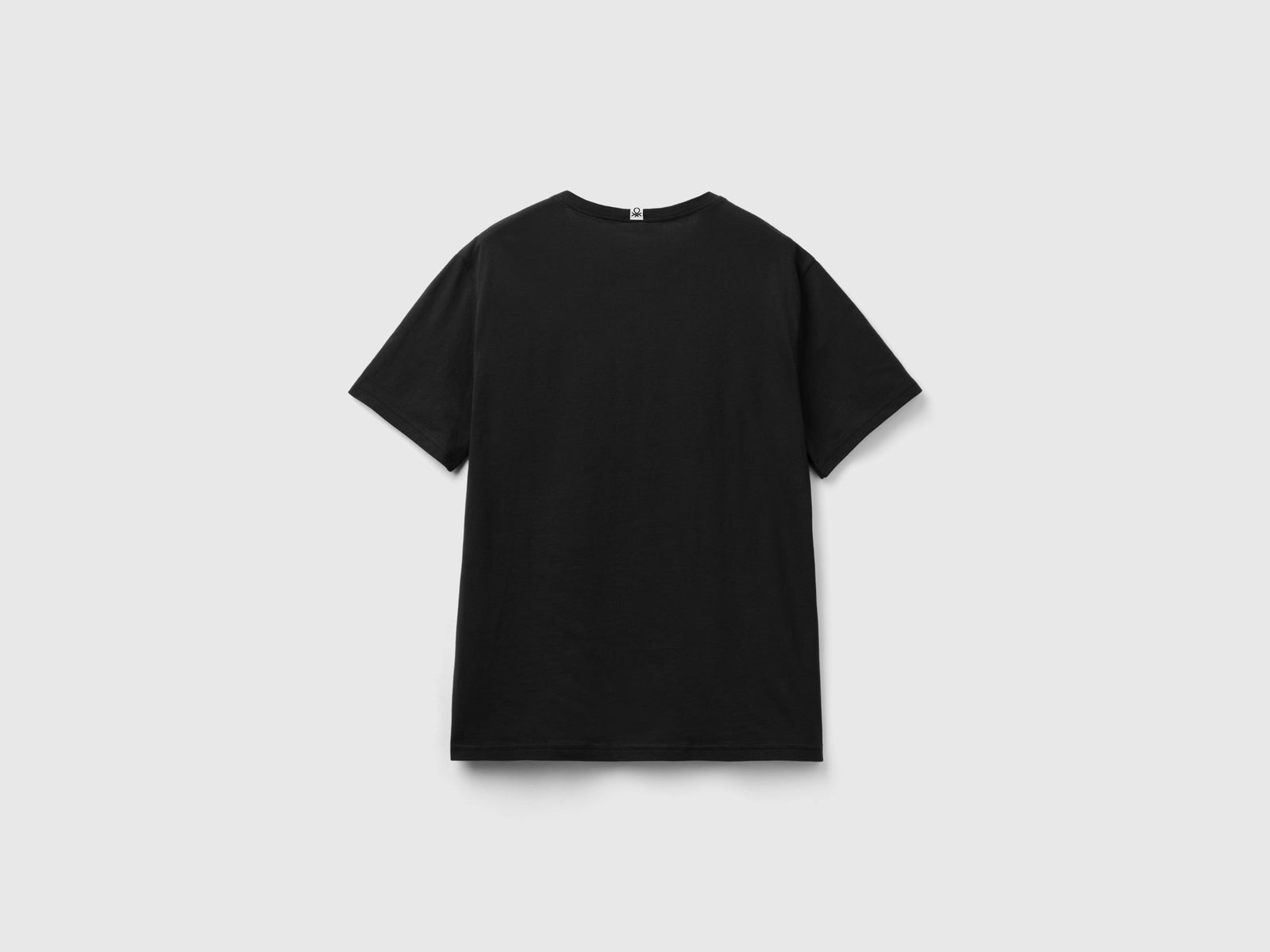 T-shirt con stampa logo da uomo nero 2 | Benetton Outlet