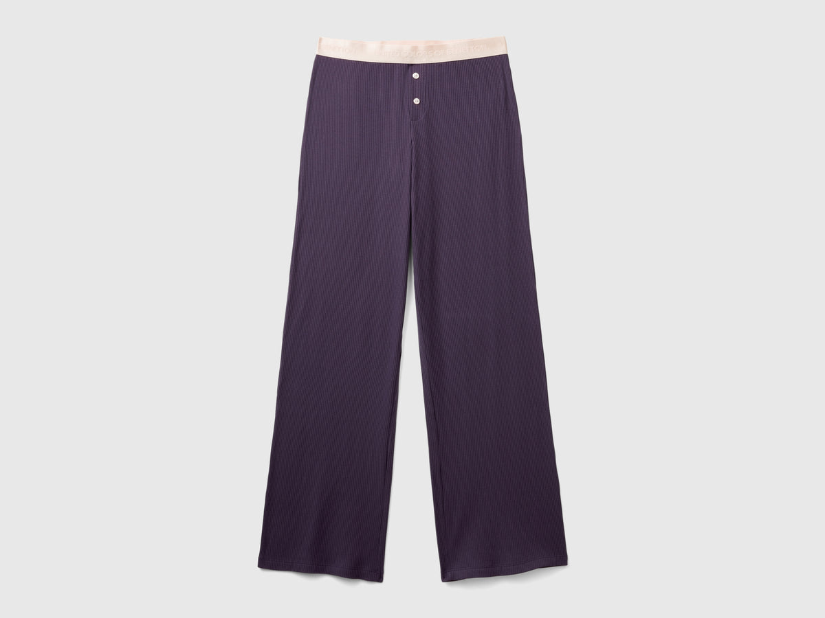 Pantaloni in misto cotone stretch