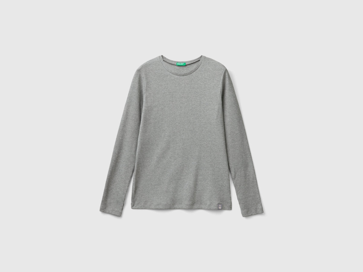 Maglietta in misto cotone stretch