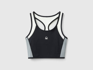 Top bra sportivo con tessuto riciclato