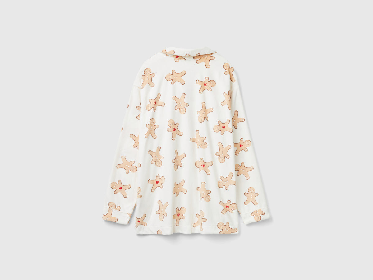 Chaqueta de pijama con estampado de galletas