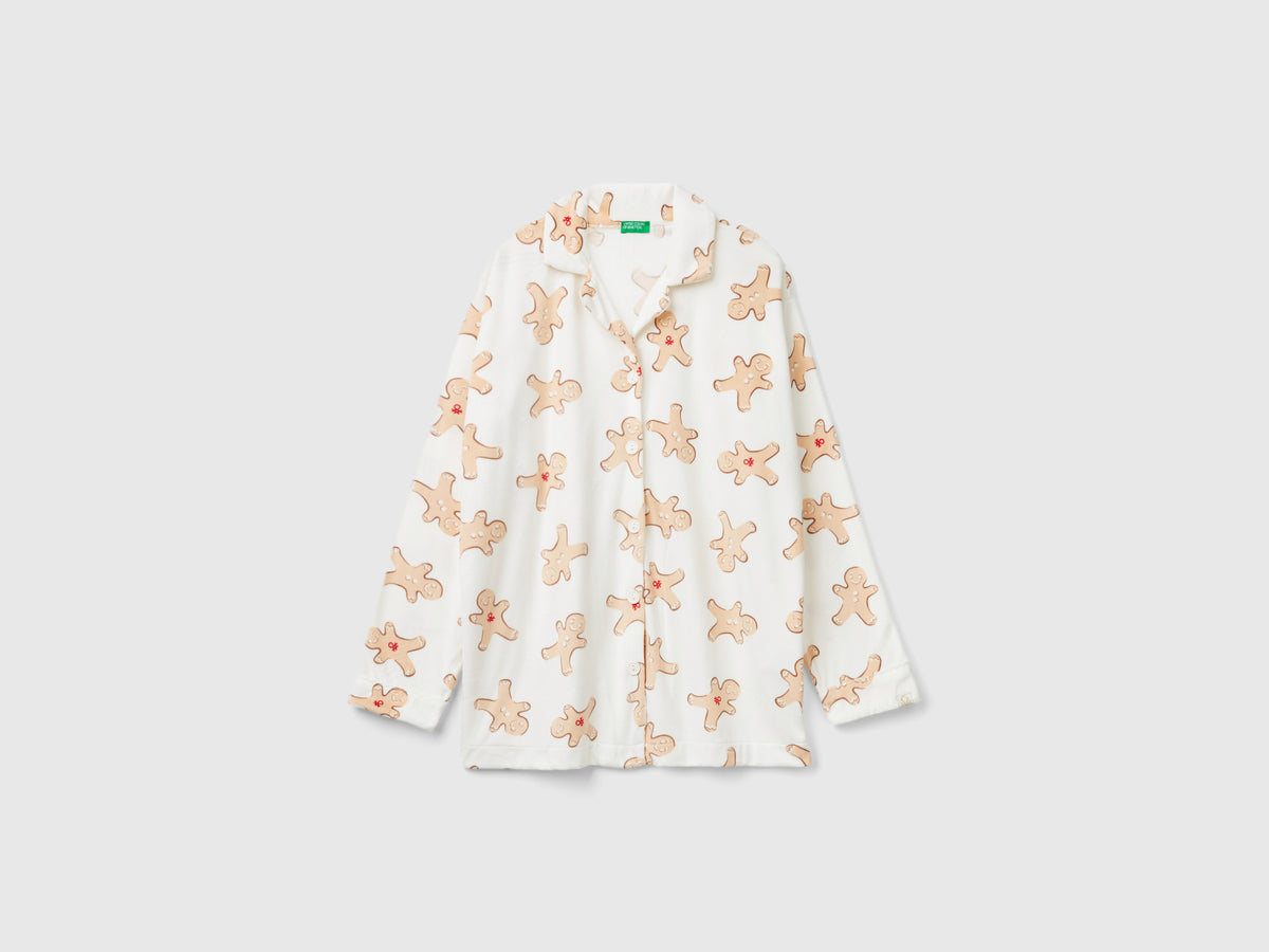 Chaqueta de pijama con estampado de galletas
