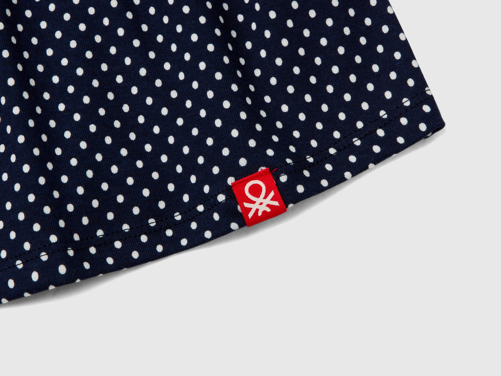 Pigiama ampio a pois in cotone bio da bambina blu scuro 3 | Benetton Outlet