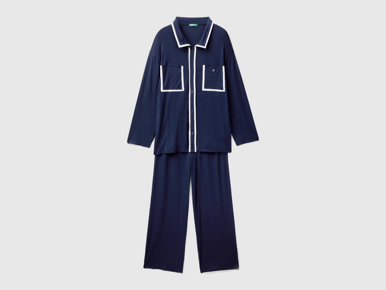 Pigiama in Modal da donna blu scuro | Benetton Outlet