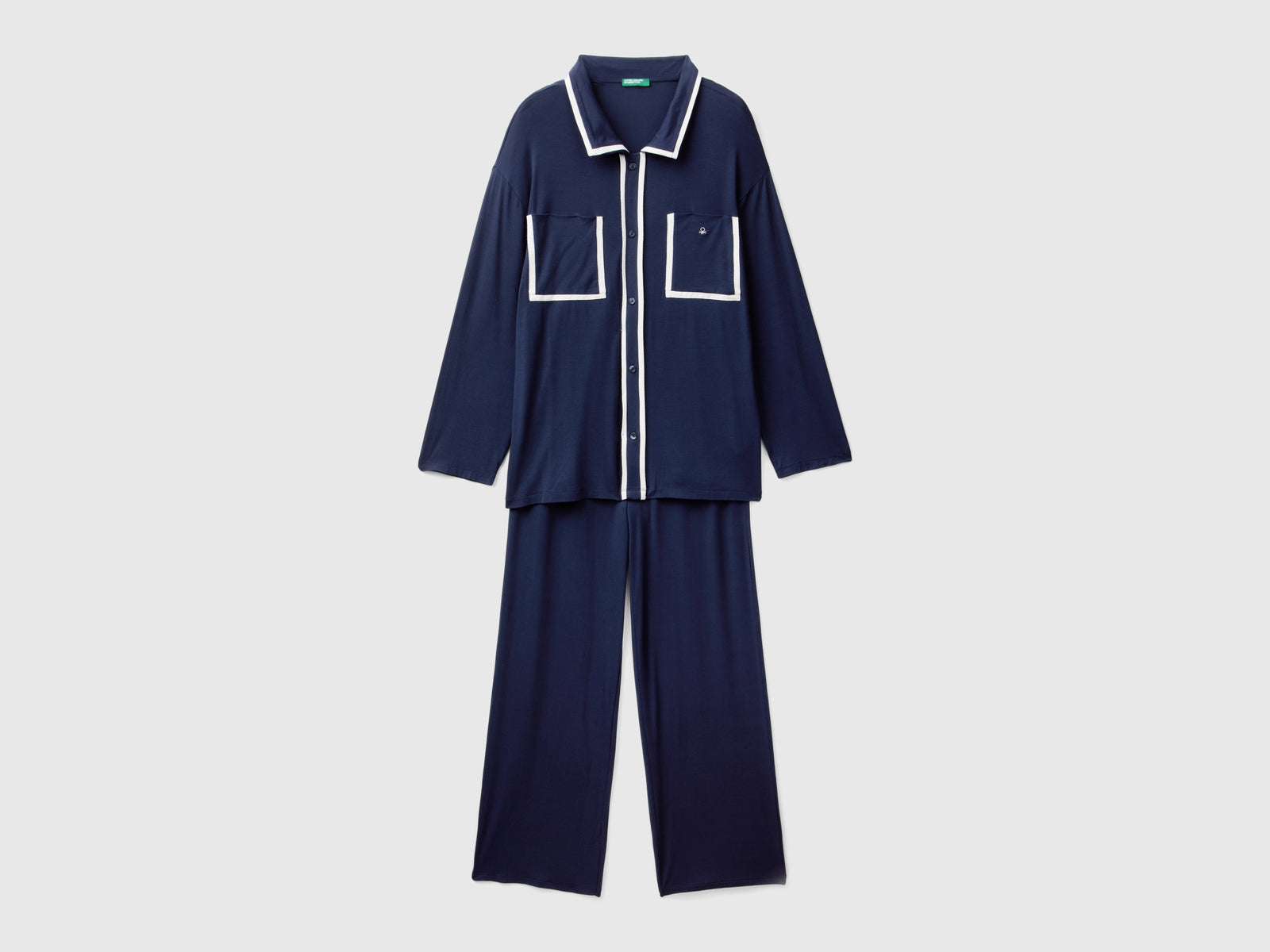 Pigiama in Modal da donna blu scuro | Benetton Outlet