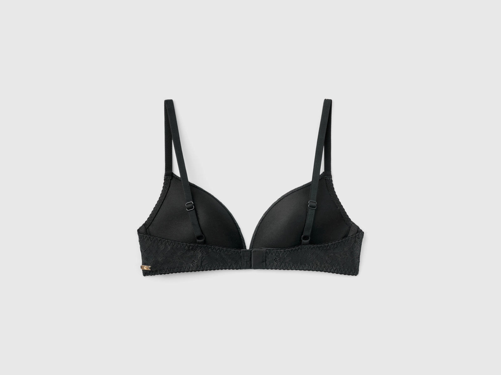 Reggiseno push up in pizzo stretch da donna nero 2 | Benetton Outlet
