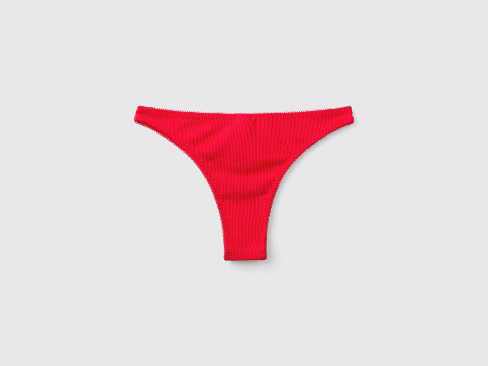 Braguitas navideñas rojas con letras bordadas da donna rosso 2 | Benetton Outlet