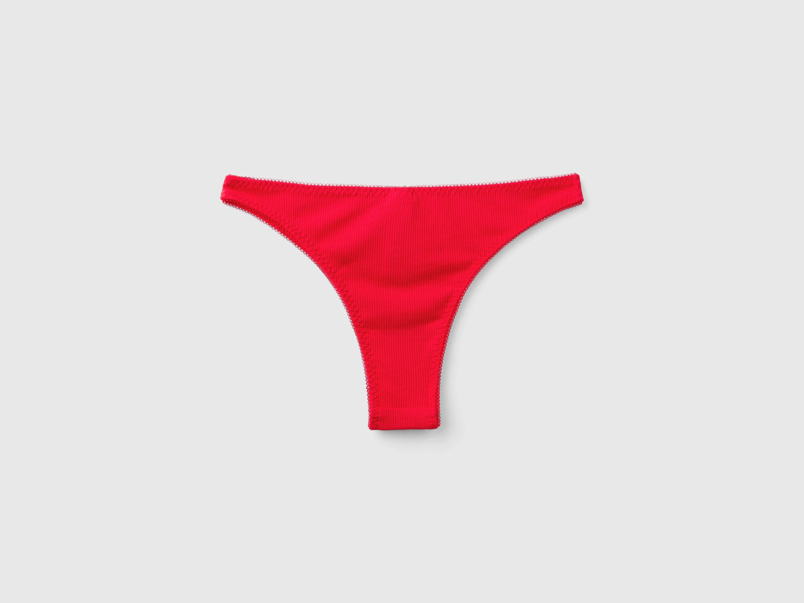Braguitas navideñas rojas con bordado de renos da donna rosso 2 | Benetton Outlet