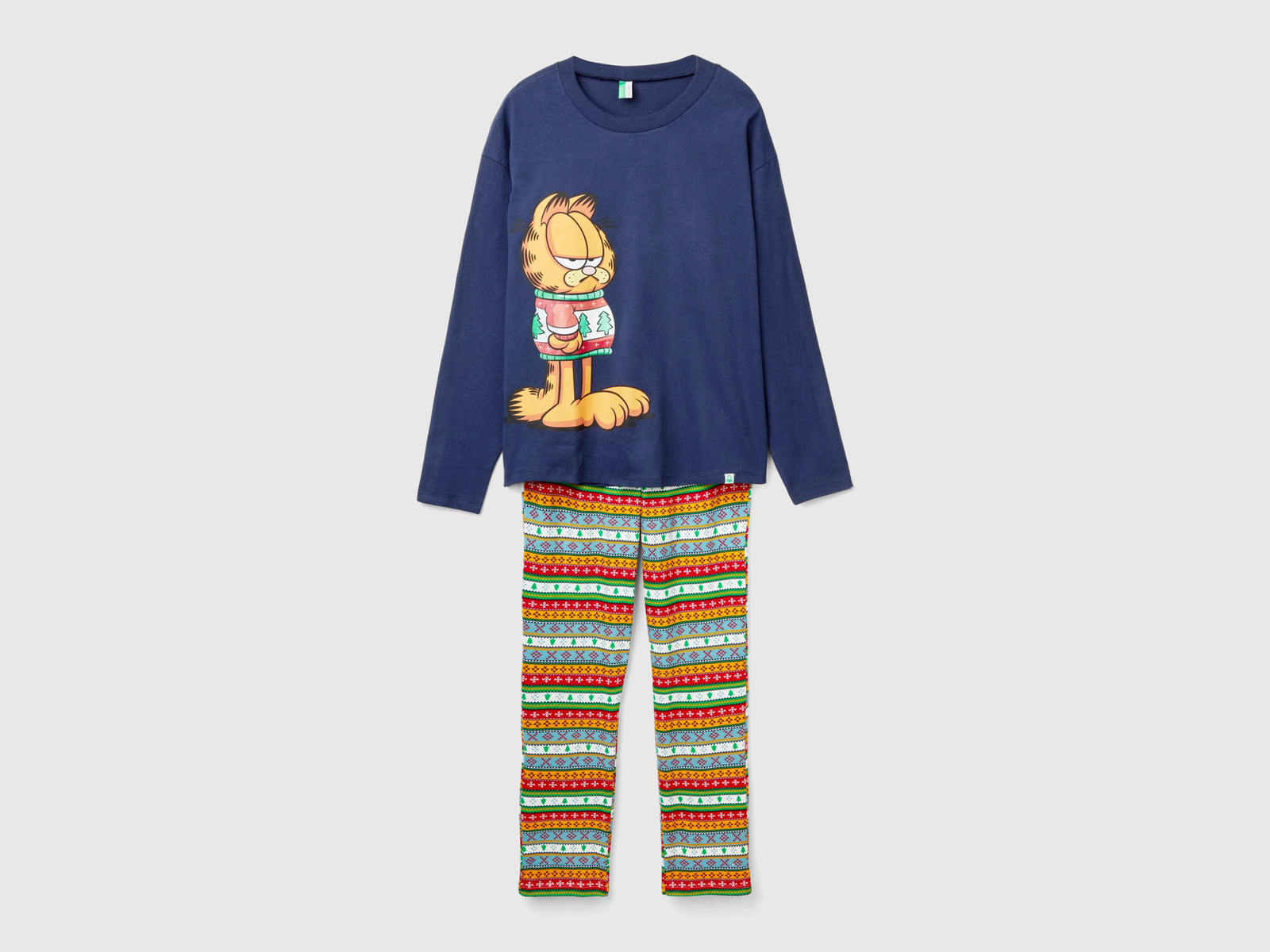 Pigiama Garfield ©2024 by Paws, Inc. da uomo blu scuro | Benetton Outlet
