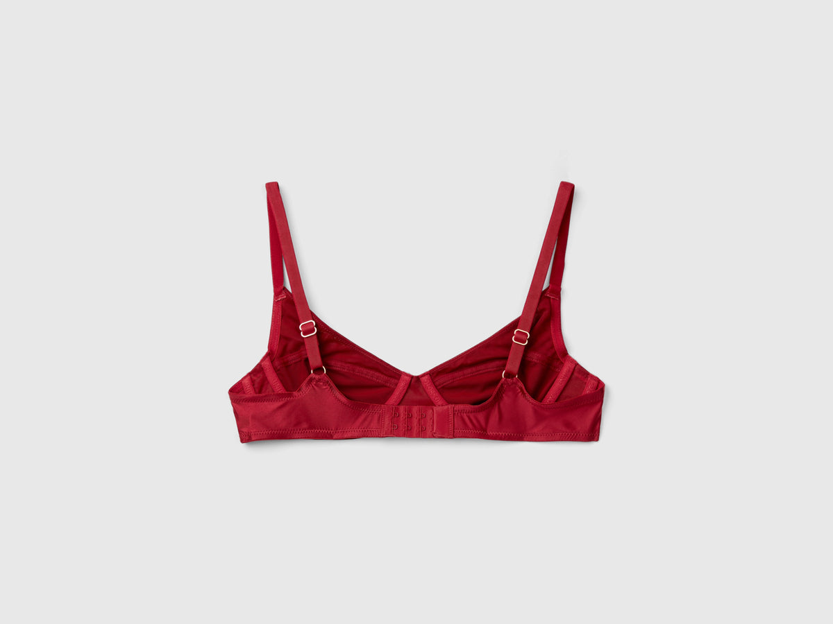 Reggiseno a balconcino in tessuto lucido