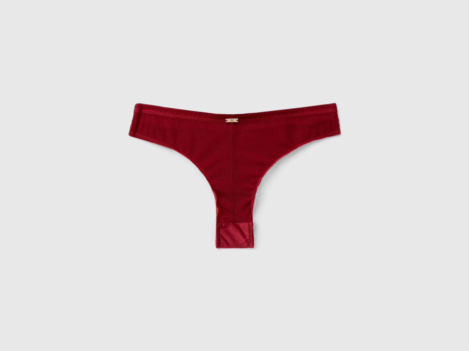 Brasiliana in tessuto lucido da donna bordeaux 2 | Benetton Outlet