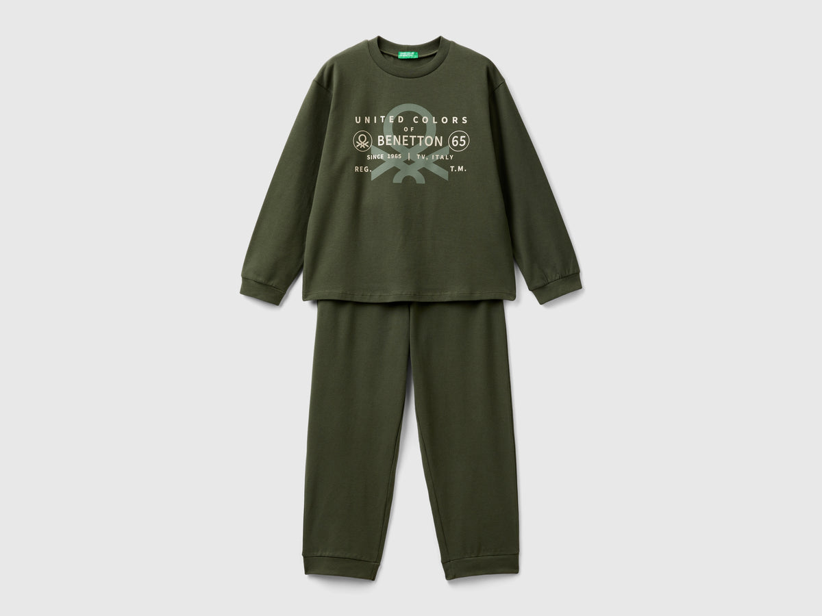 Stretch cotton pajamas