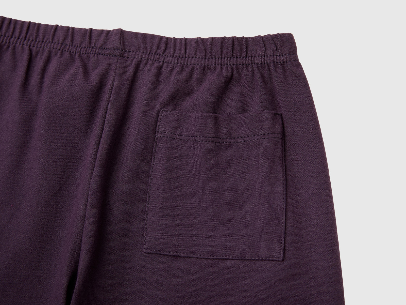 Pigiama in cotone stretch da bambino malva scuro 3 | Benetton Outlet