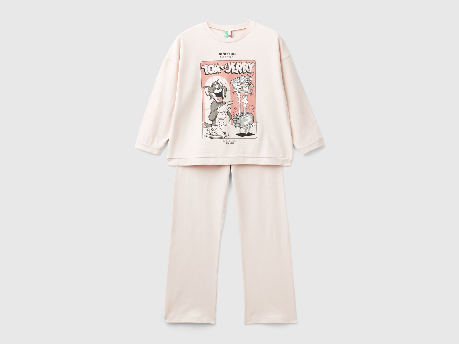 Pigiama Tom & Jerry da bambina rosa tenue | Benetton Outlet