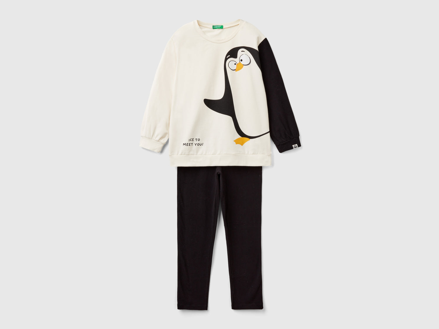 Pigiama con stampa pinguino da bambina multi-color | Benetton Outlet