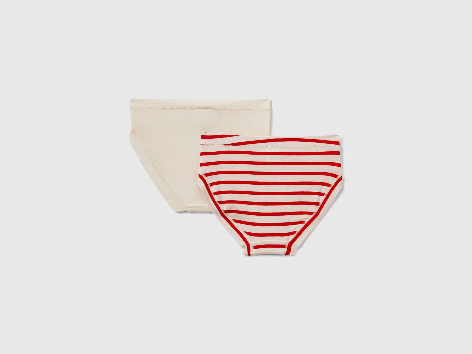 Due slip in misto cotone bio super stretch da bambina multi-color 2 | Benetton Outlet