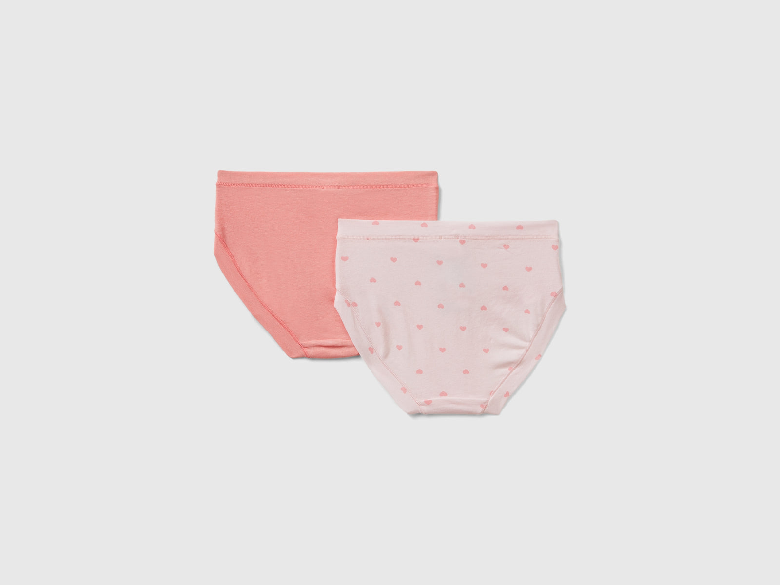 Due slip in misto cotone bio super stretch da bambina multi-color 2 | Benetton Outlet