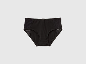 Culottes con inserciones de encaje