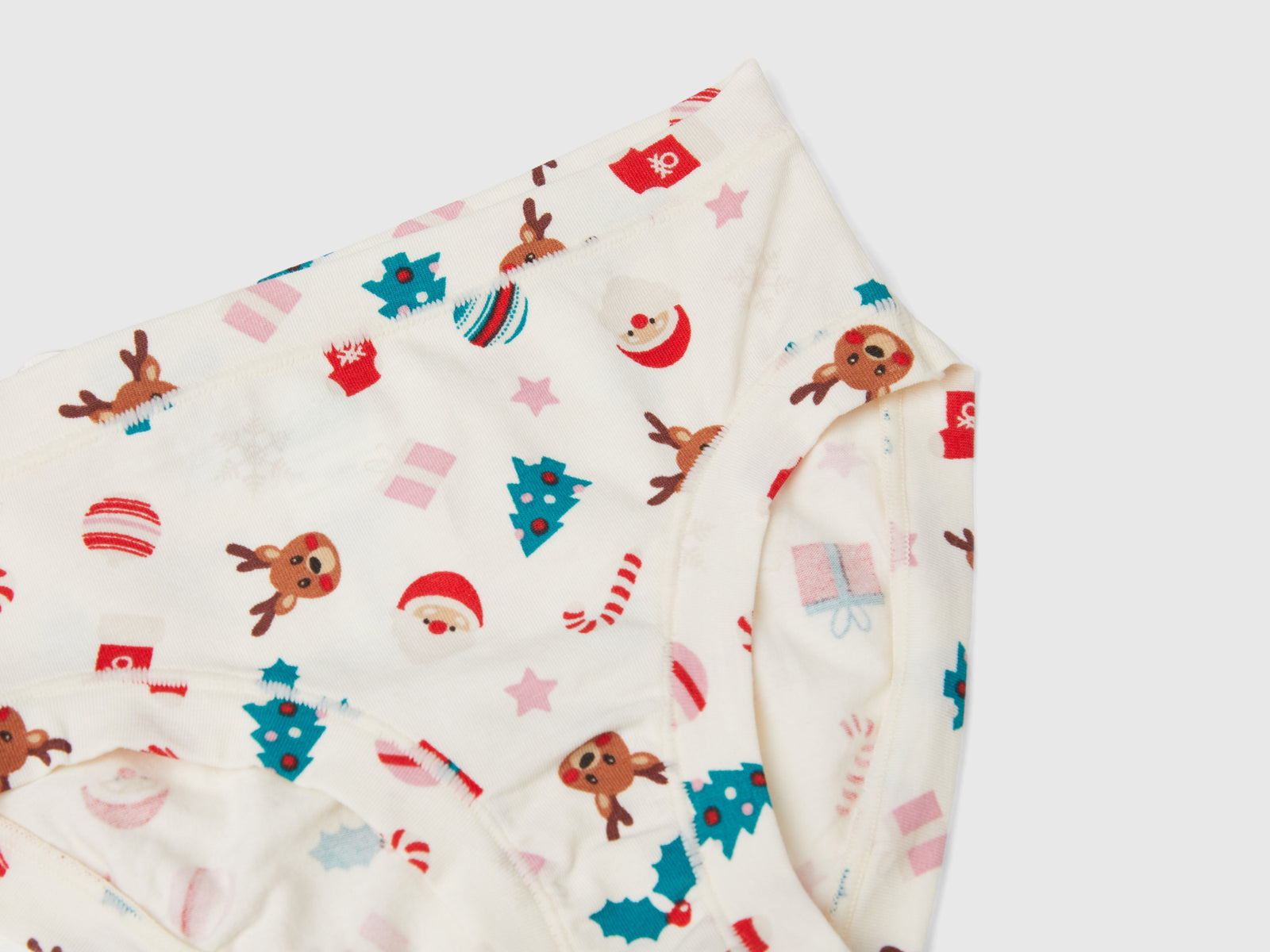Due slip in cotone super stretch da bambina multi-color 3 | Benetton Outlet