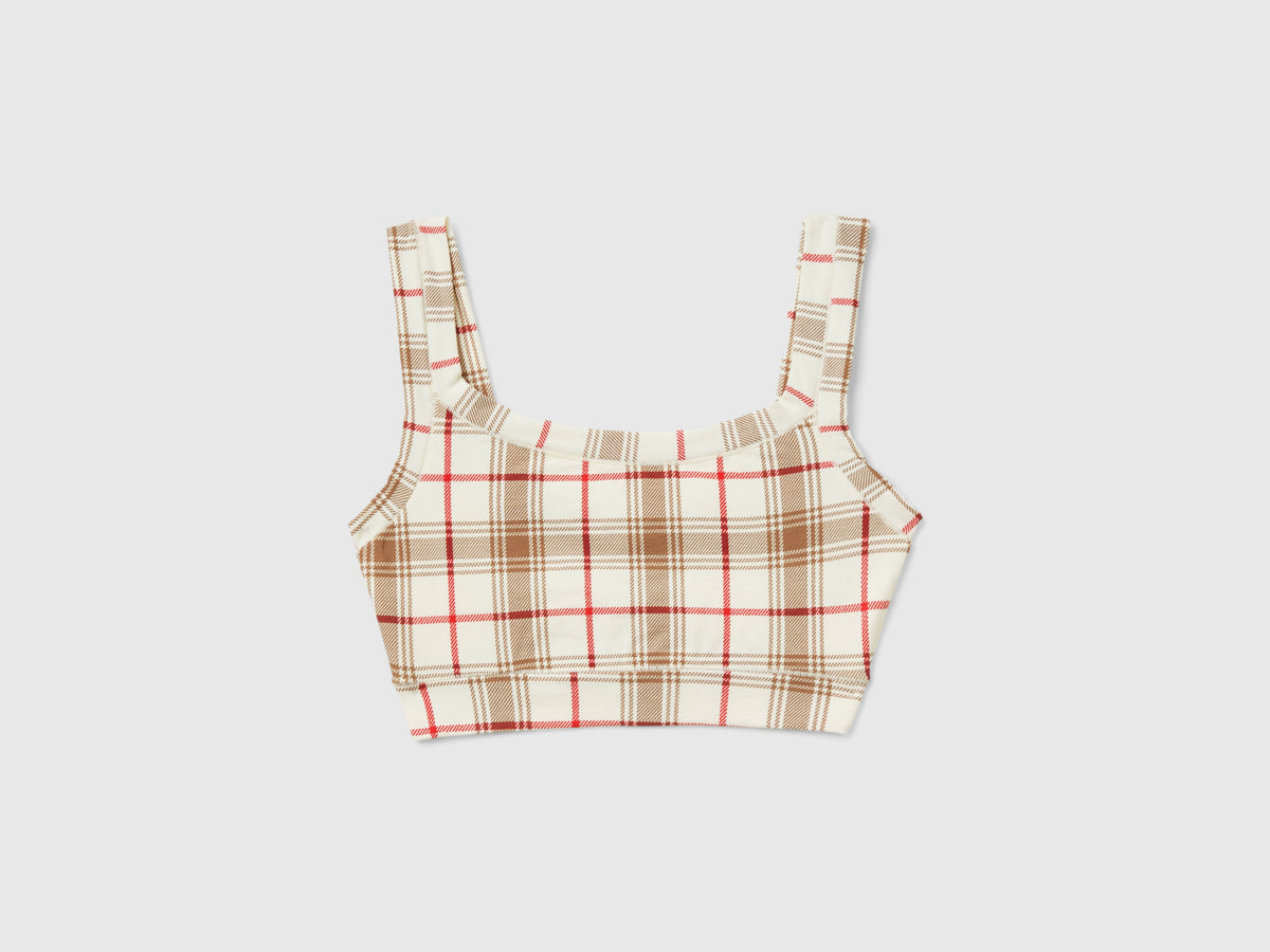 Brassiere tartan