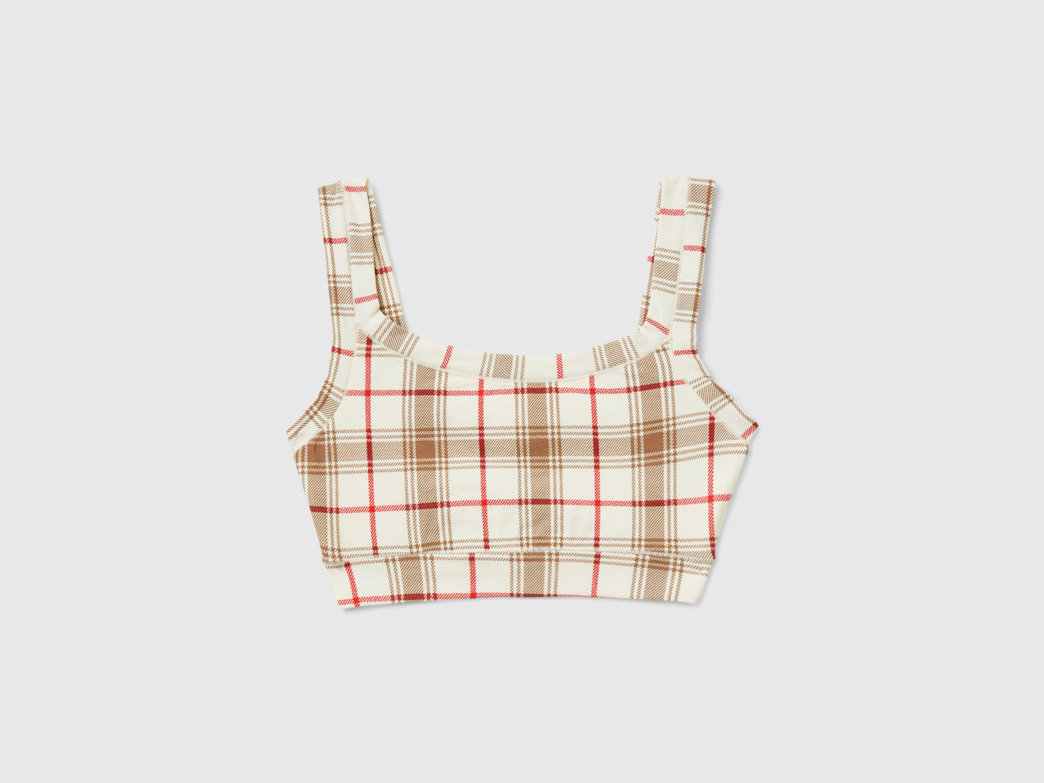 sujetador de tartán da donna multi-color | Benetton Outlet