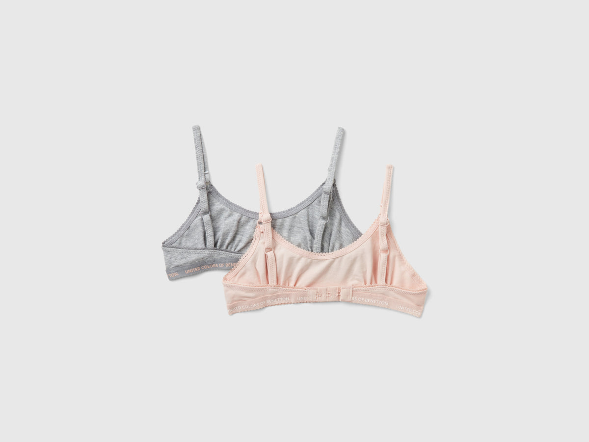 Due brassiere in cotone elasticizzato