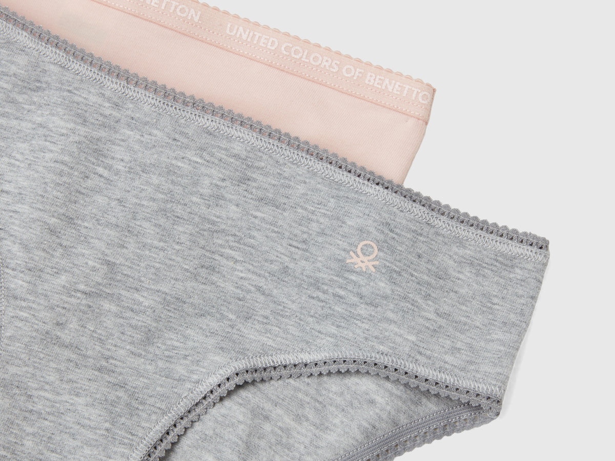 Due slip in cotone stretch