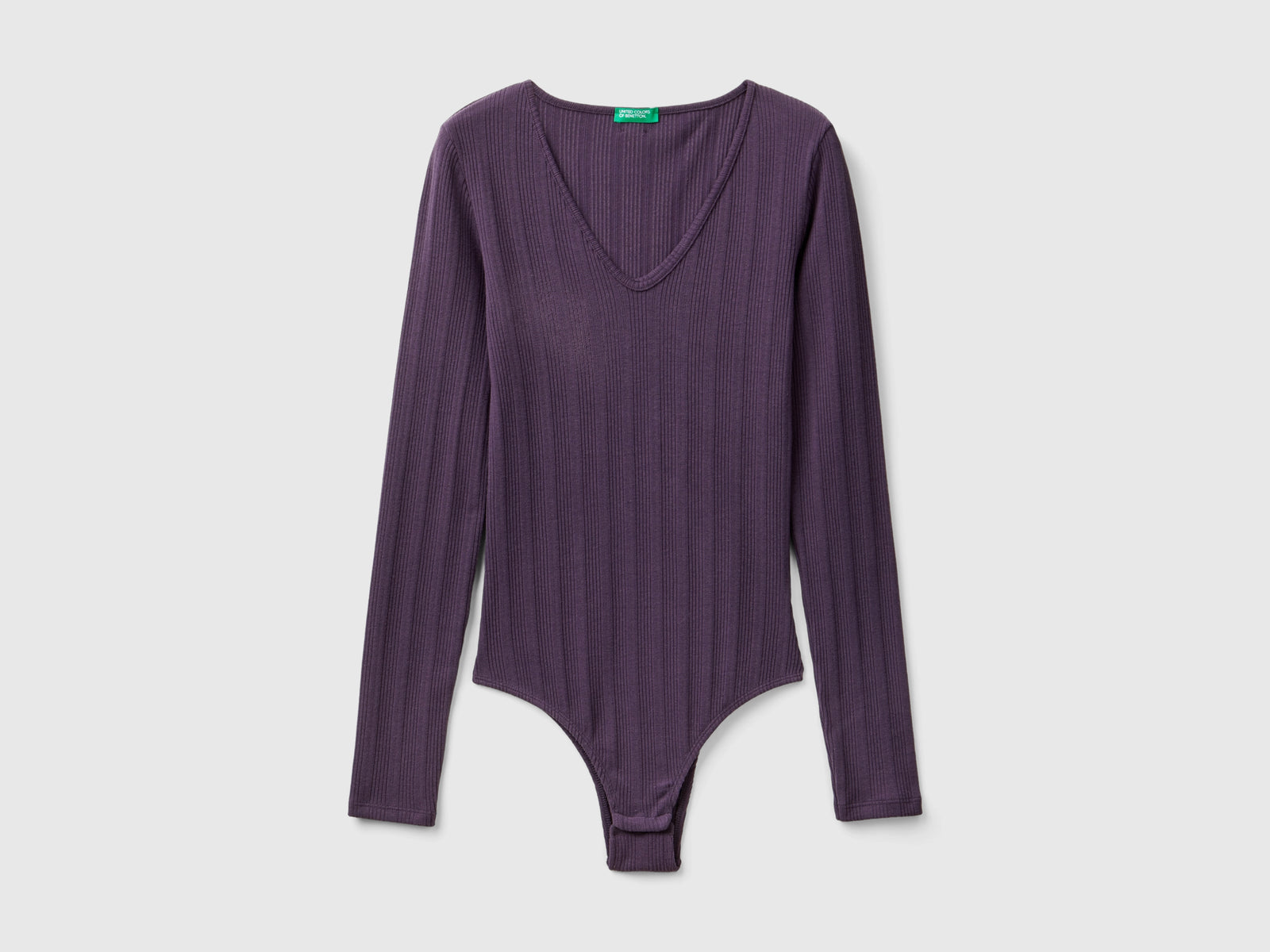 Body cálido de manga larga da donna malva scuro | Benetton Outlet