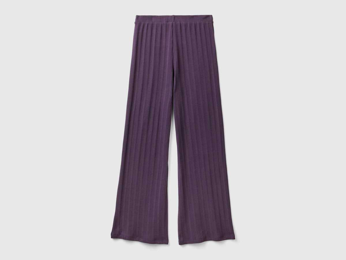 Pantaloni effetto maglia